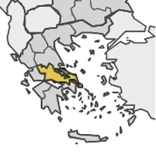 central greece map